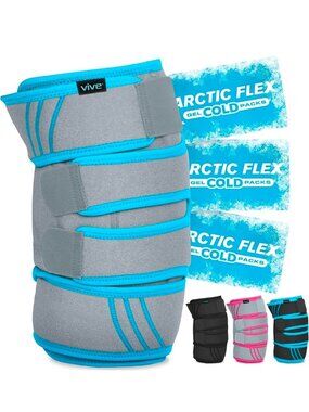 Vive Knee Ice Pack Wrap Gray